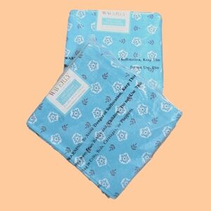 2 Packs of 4 Waverly FAT QUARTER 18" x 21" Blue & Heehaw Aqua Fabric  NEW in ori